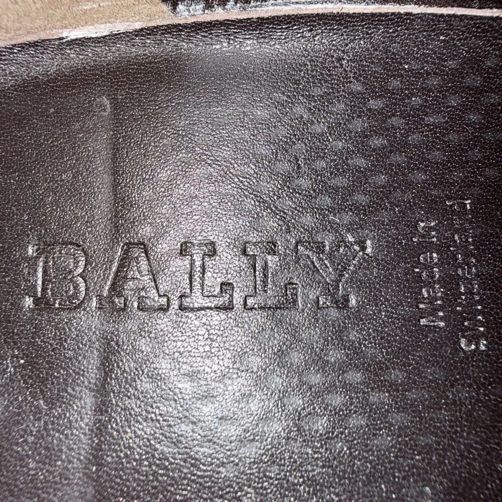 Bally Chamos Men's Burgundy Leather Tassel Brogue Loafer Dress Shoes US 10 D